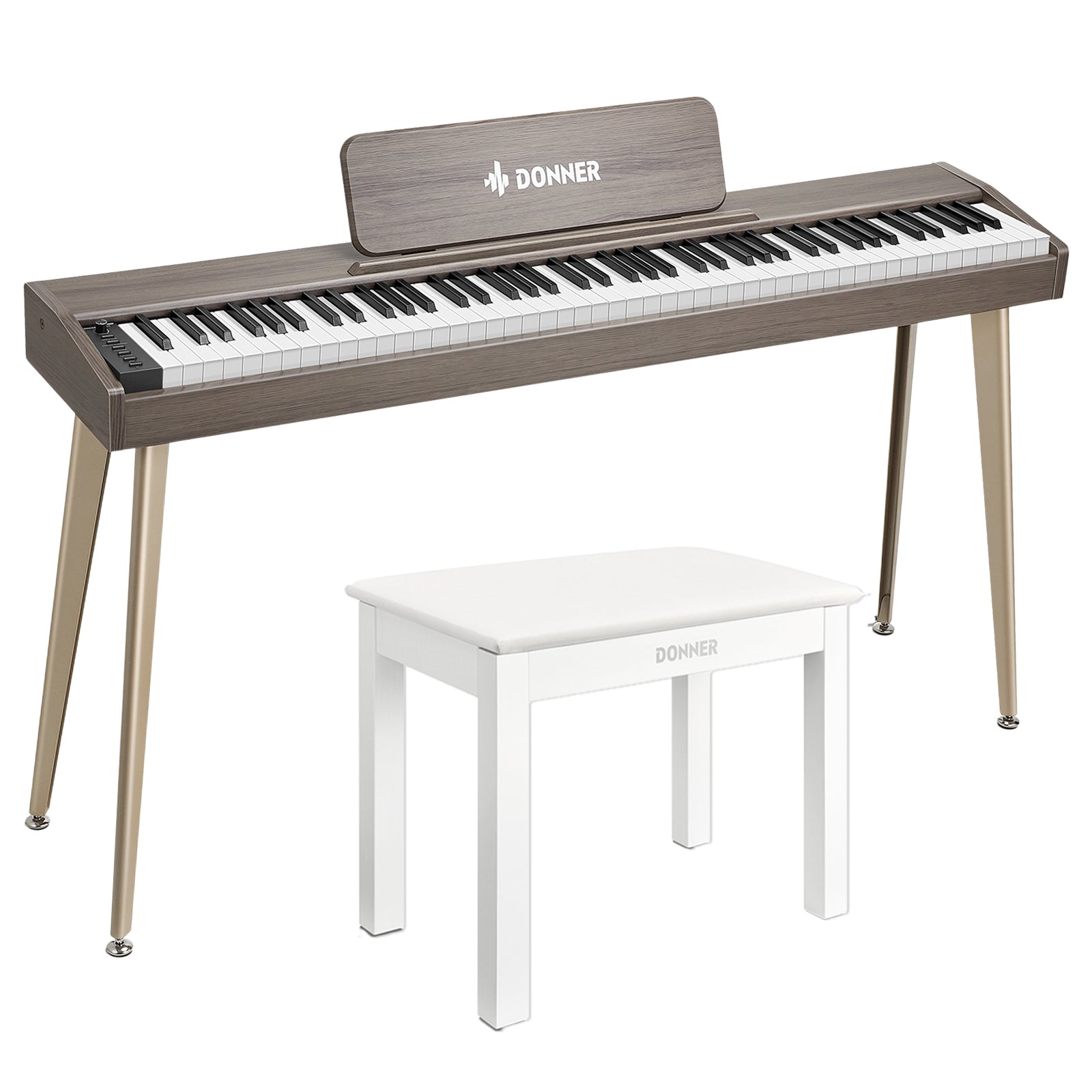 Donner DDP-60  tastiera semipesata-Grigio-bruno##