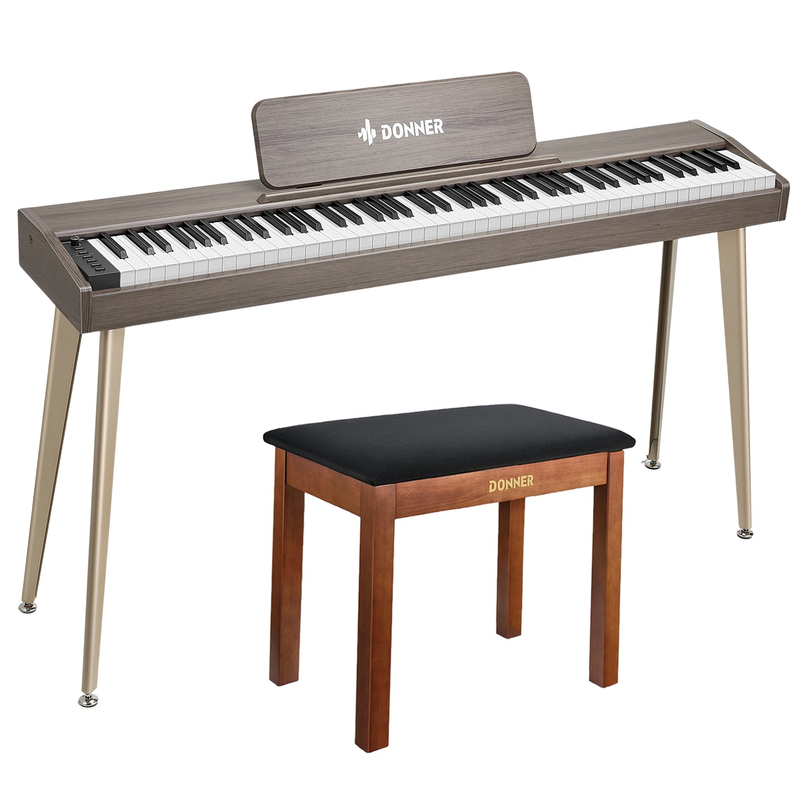 Donner DDP-60  tastiera semipesata-Grigio-bruno##
