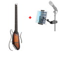 Donner HUSH-I Chitarra Kit chitarra acustica-elettrica per esercitarsi in viaggio