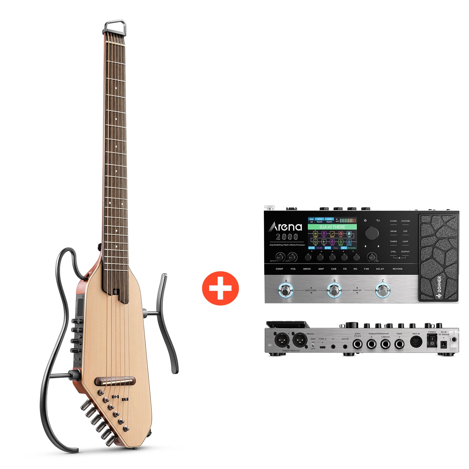 Donner HUSH™ I PRO Chitarra da viaggio