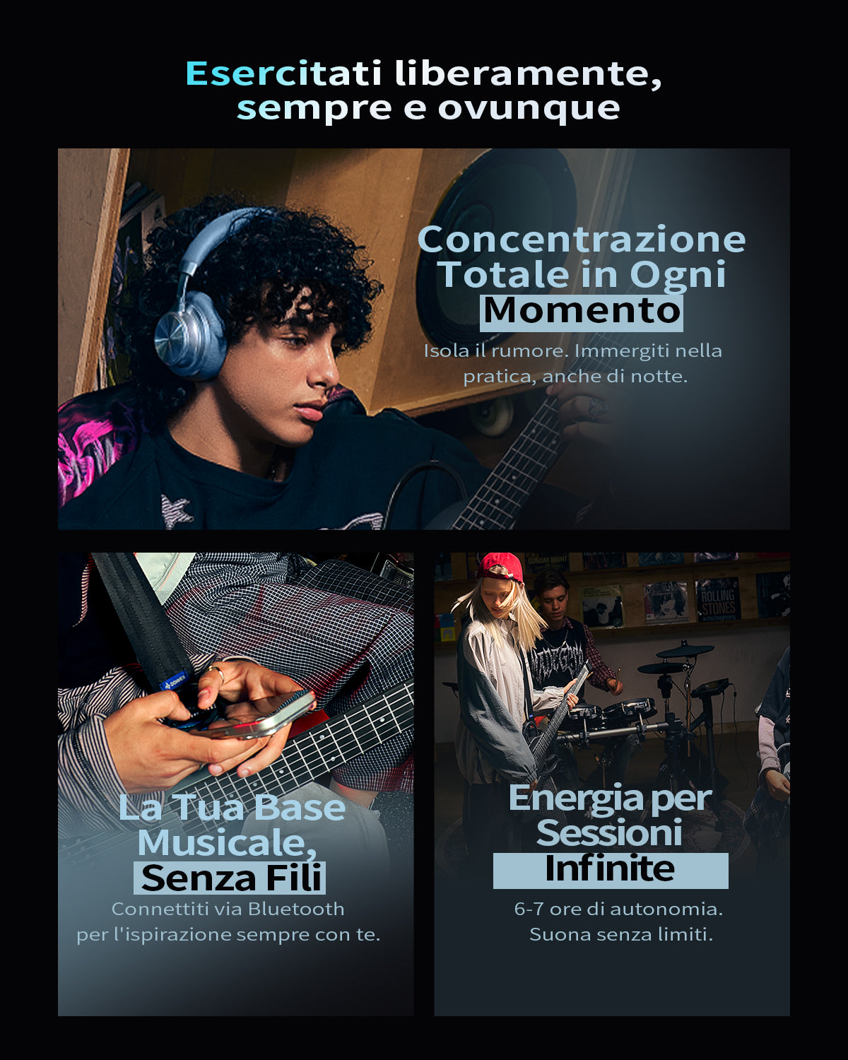 Donner HUSH X LIVE Chitarra da viaggio  (disponibile anche in edizione MIYAVI)