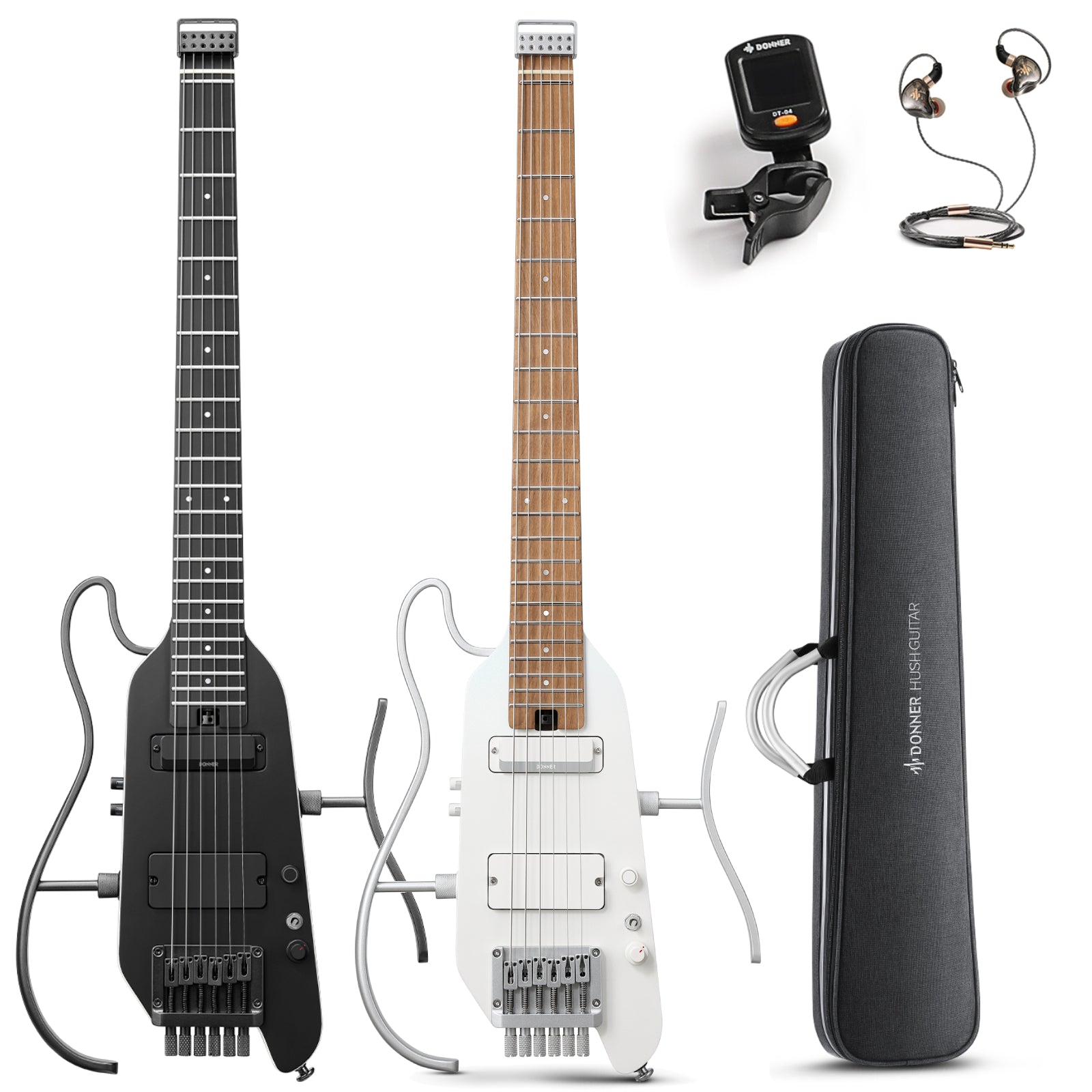 Donner HUSH™ X PRO Chitarra da viaggio versatile