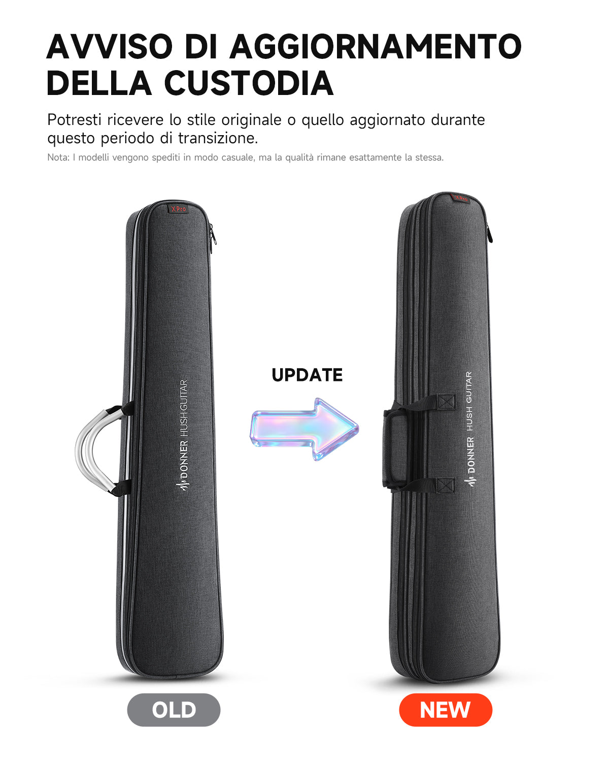 Donner HUSH X PRO Chitarra da viaggio versatile