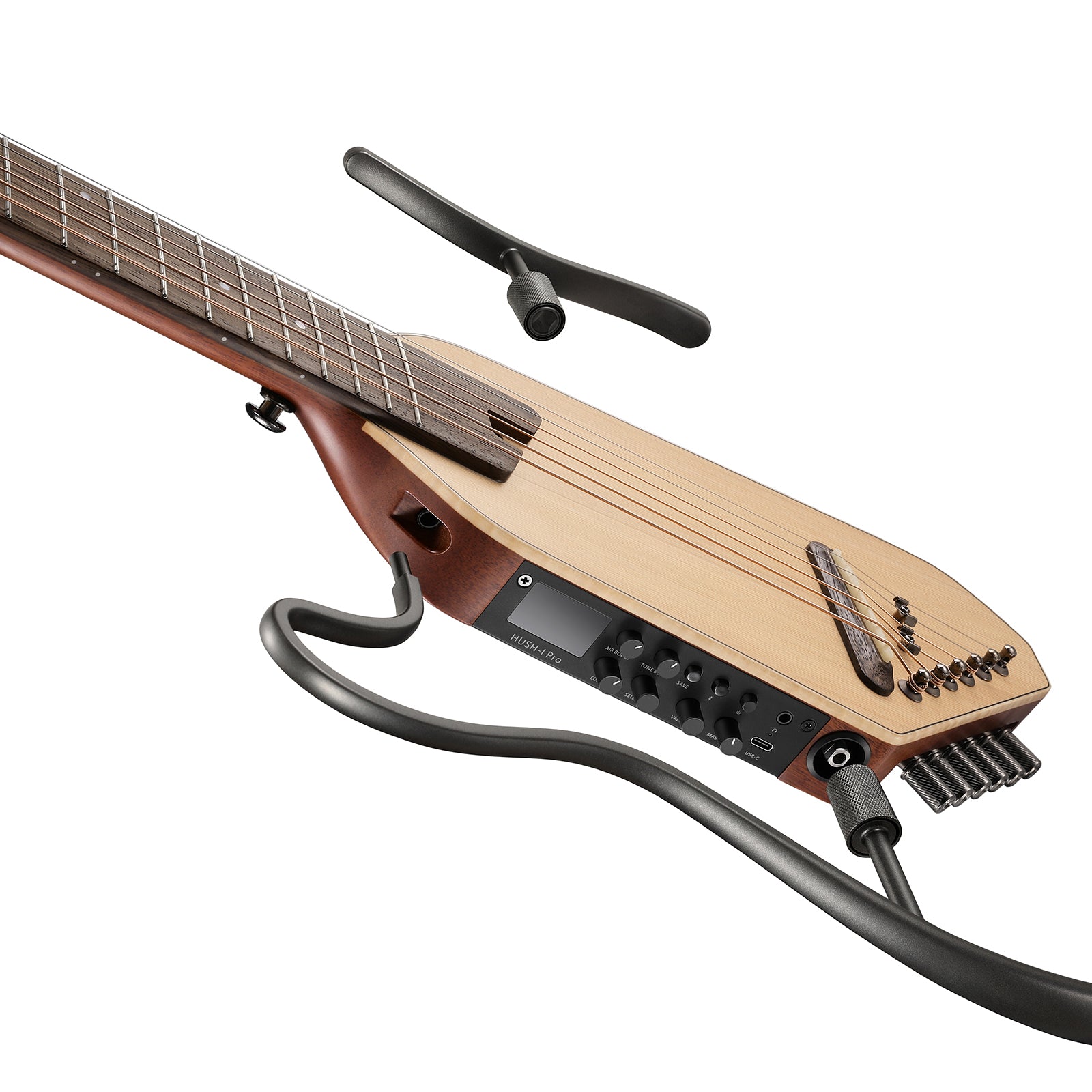 Donner HUSH-I Pro Chitarra Modalità di suono multiple Chitarra da viaggio-Naturale##