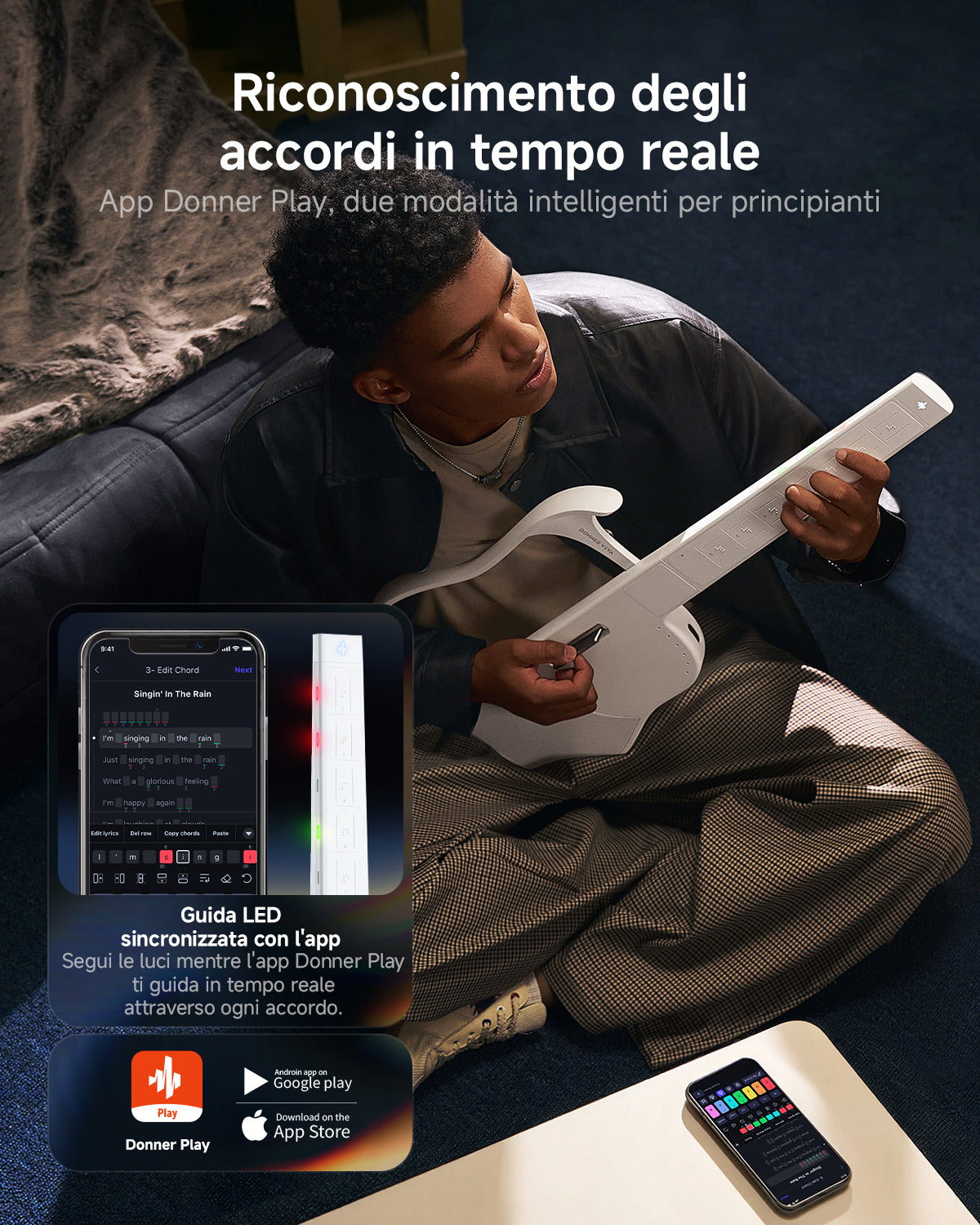Donner VIVA Chitarra Smart senza corde