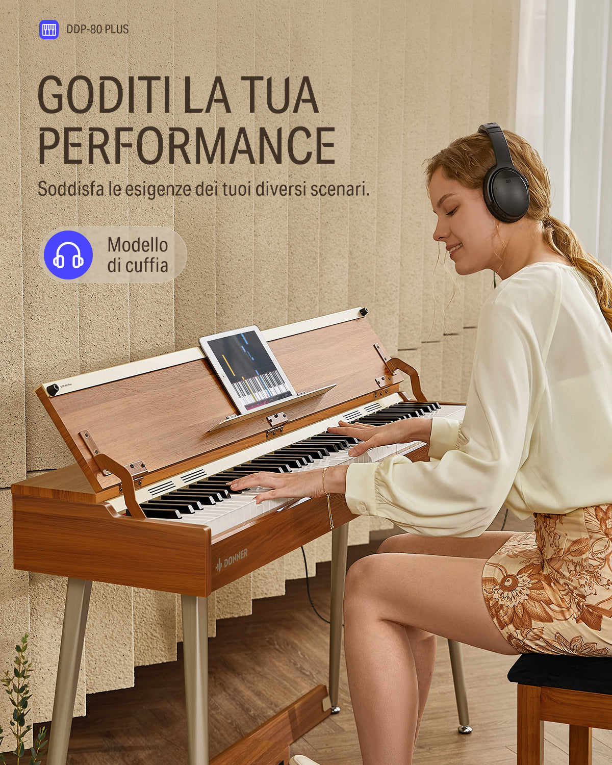 Donner DDP-80 PLUS pianoforte digitale