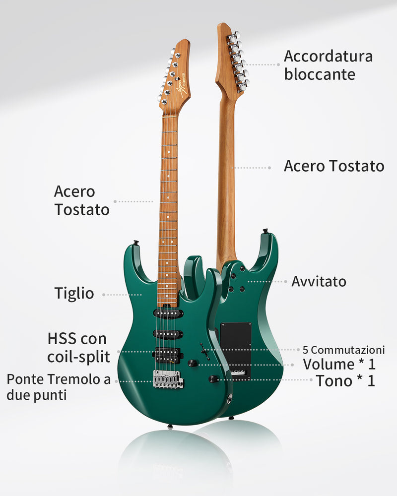 【Scatola aperta】Donner DST-700 chitarra elettrica