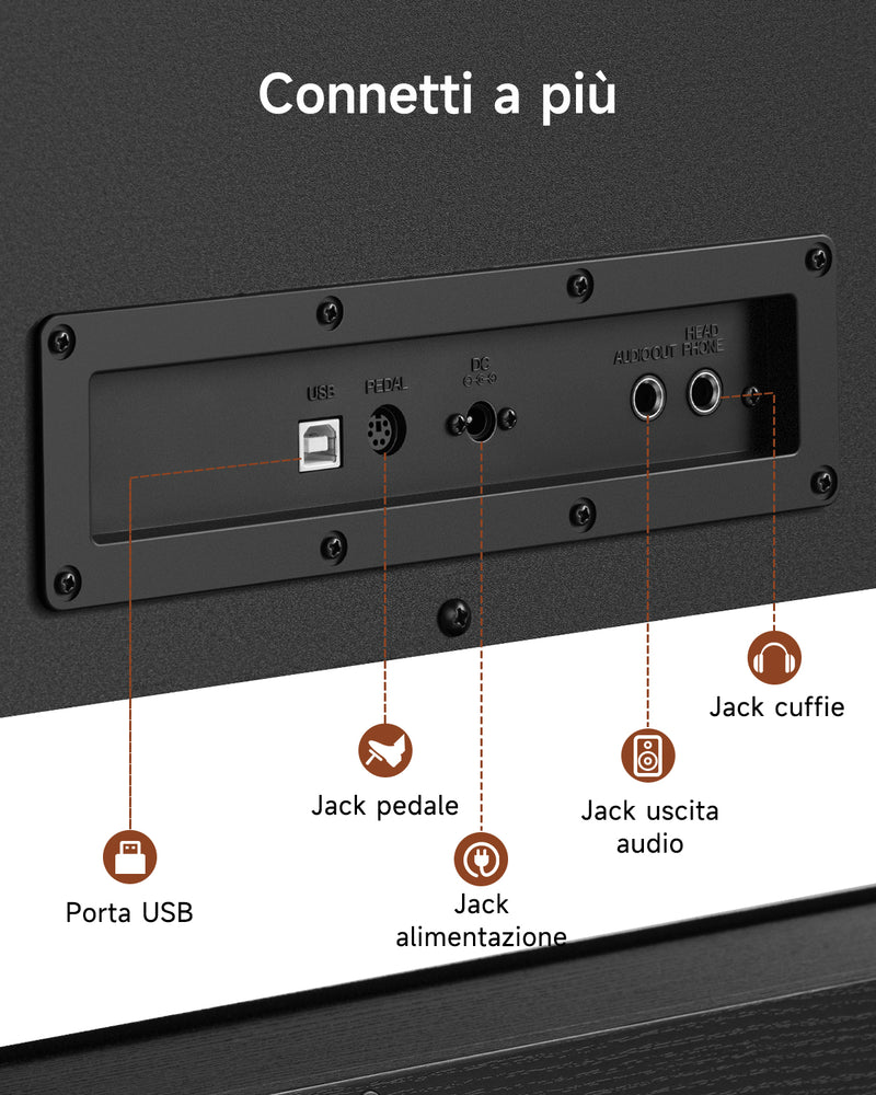 【Prevendita】Donner DDP-200 PRO Pianoforte digitale verticale progressivo a 88 tasti con-pesatura a martello-【Spedizione il 6 dicembre】