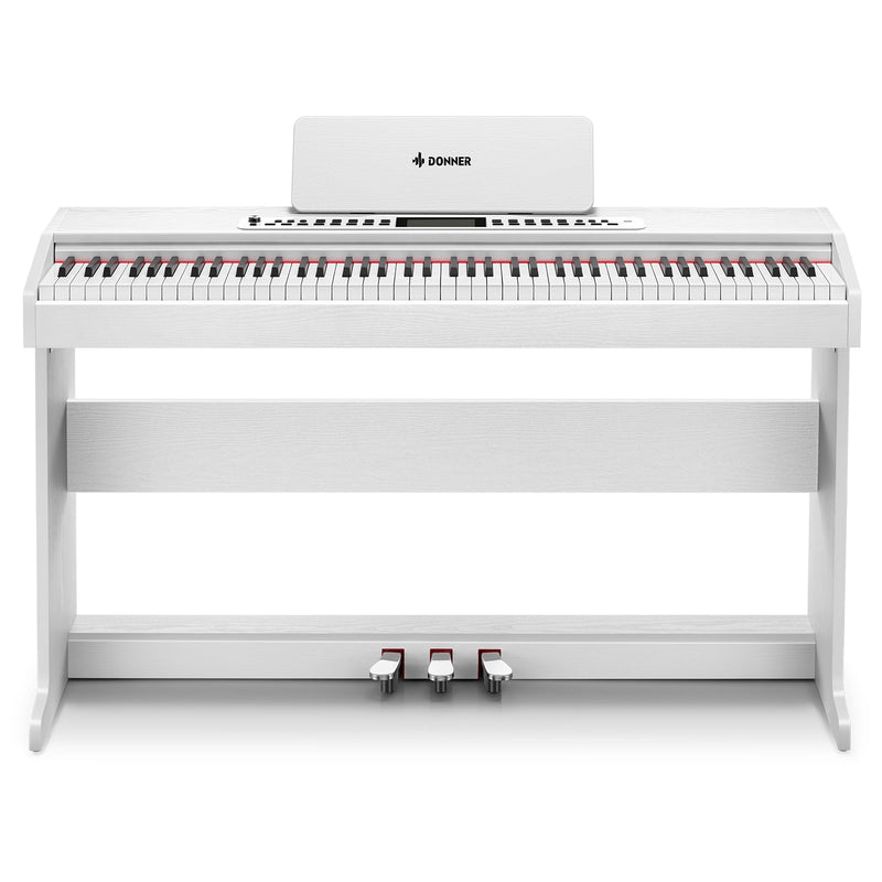 Donner DDP-95 88 tasti pianoforte digitale verticale pesato per principianti bianco