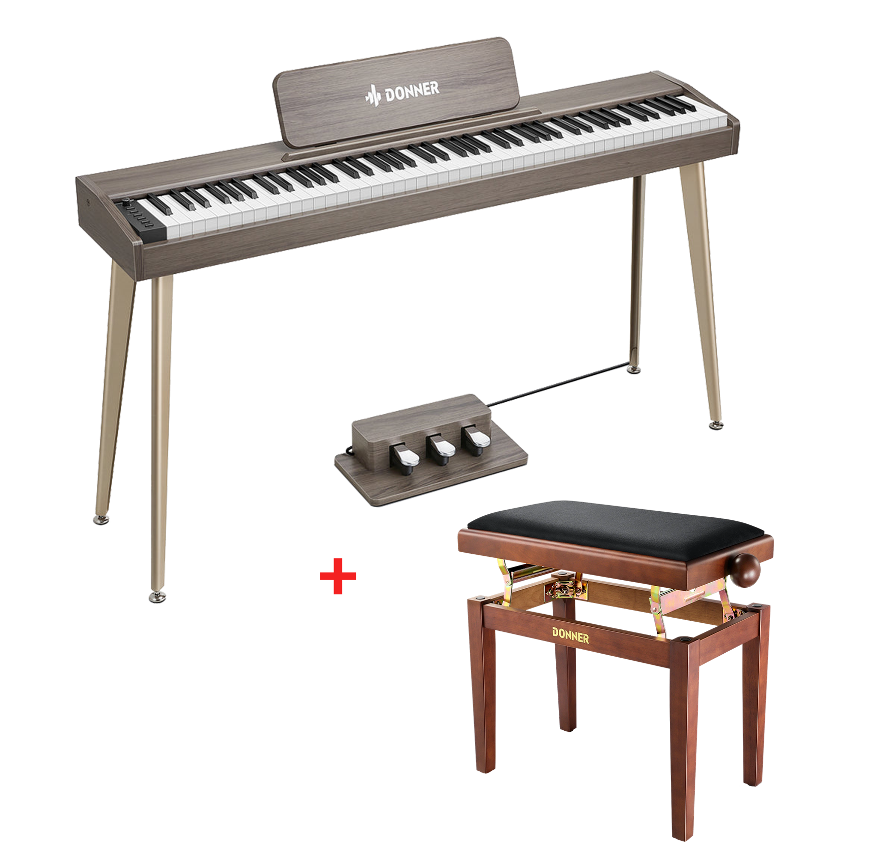 Donner DDP-60  tastiera semipesata-Grigio-bruno##