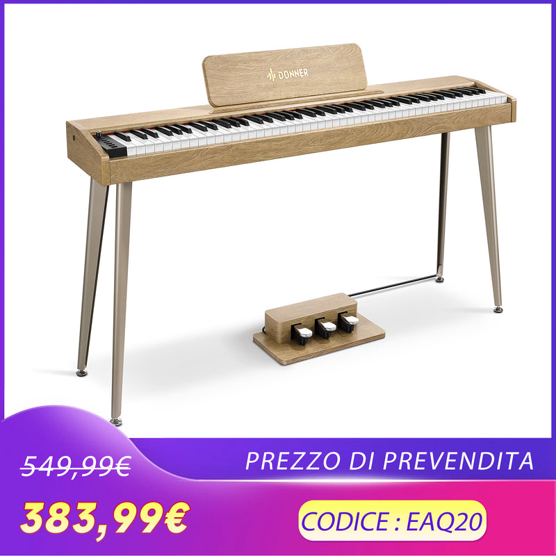 【Pre-vendita】Donner DDP-60 Pianoforte digitale-【Legno chiaro：Consegna dopo il 15 gennaio】