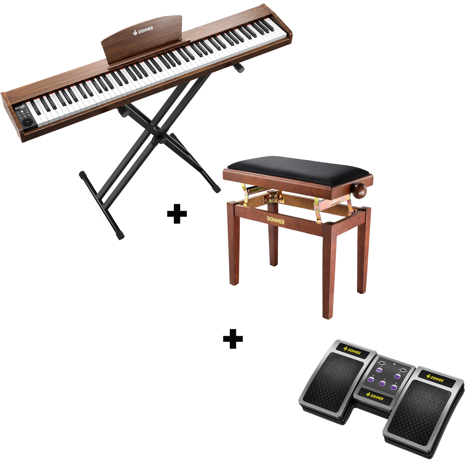 Donner DEP-1S Pianoforte digitale in  semi-pesato