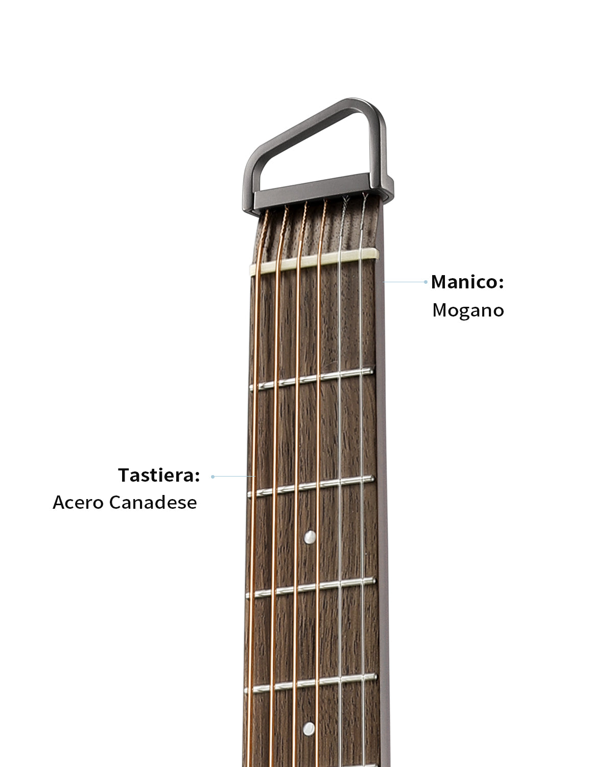 Donner HUSH-I Pro Chitarra Modalità di suono multiple Chitarra da viaggioA-Sunburst##