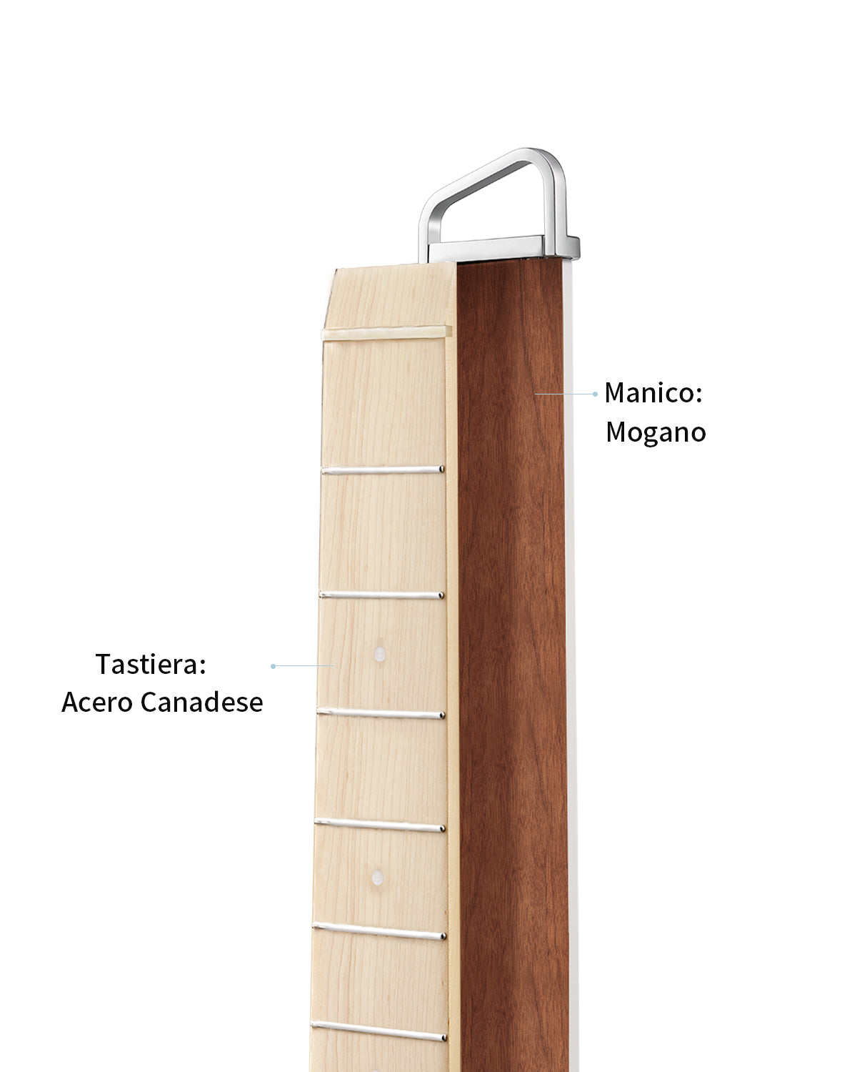 Donner HUSH-I Pro Chitarra Modalità di suono multiple Chitarra da viaggio-Naturale##