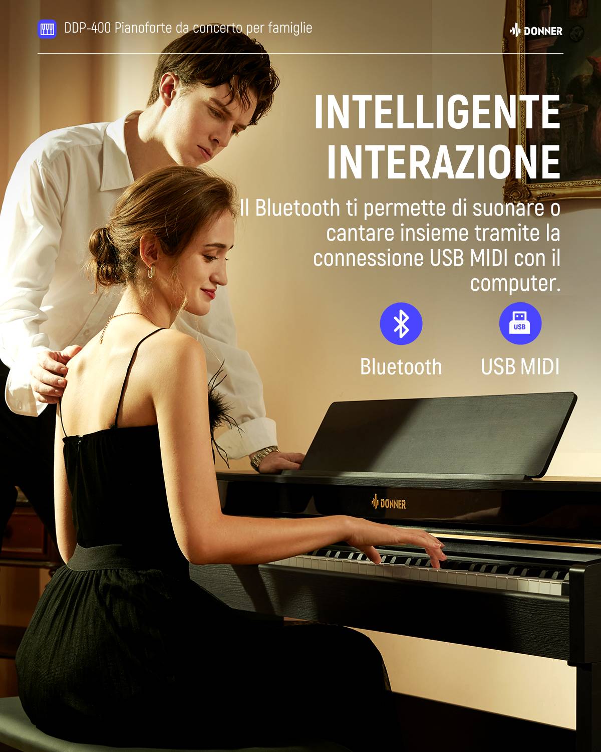 Donner DDP-400 pianoforte digitale