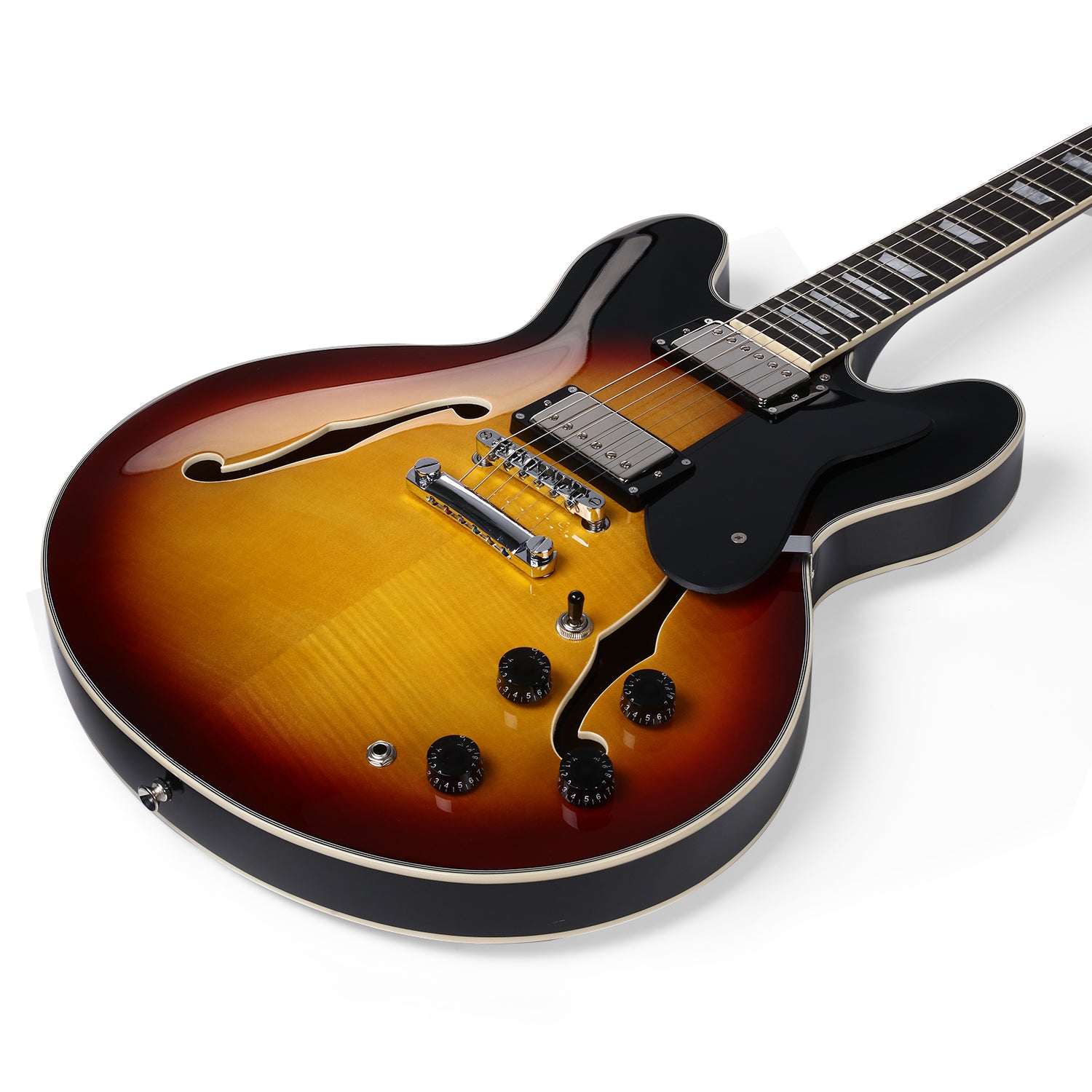 Donner DJP-1000 chitarra elettrica Jazz-Sunburst##
