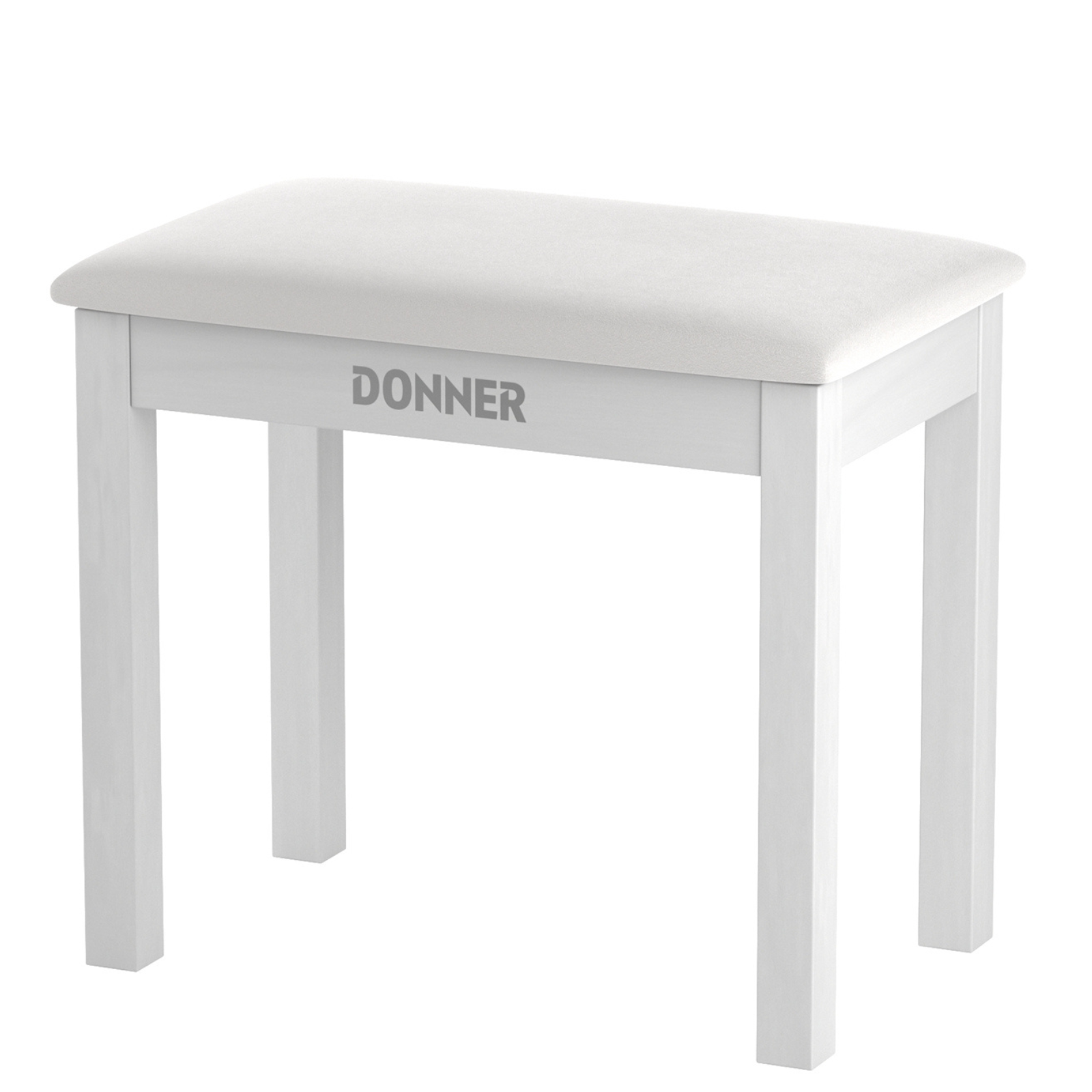 Donner DKB-10 Panca per pianoforte spaziosa-Bianca##