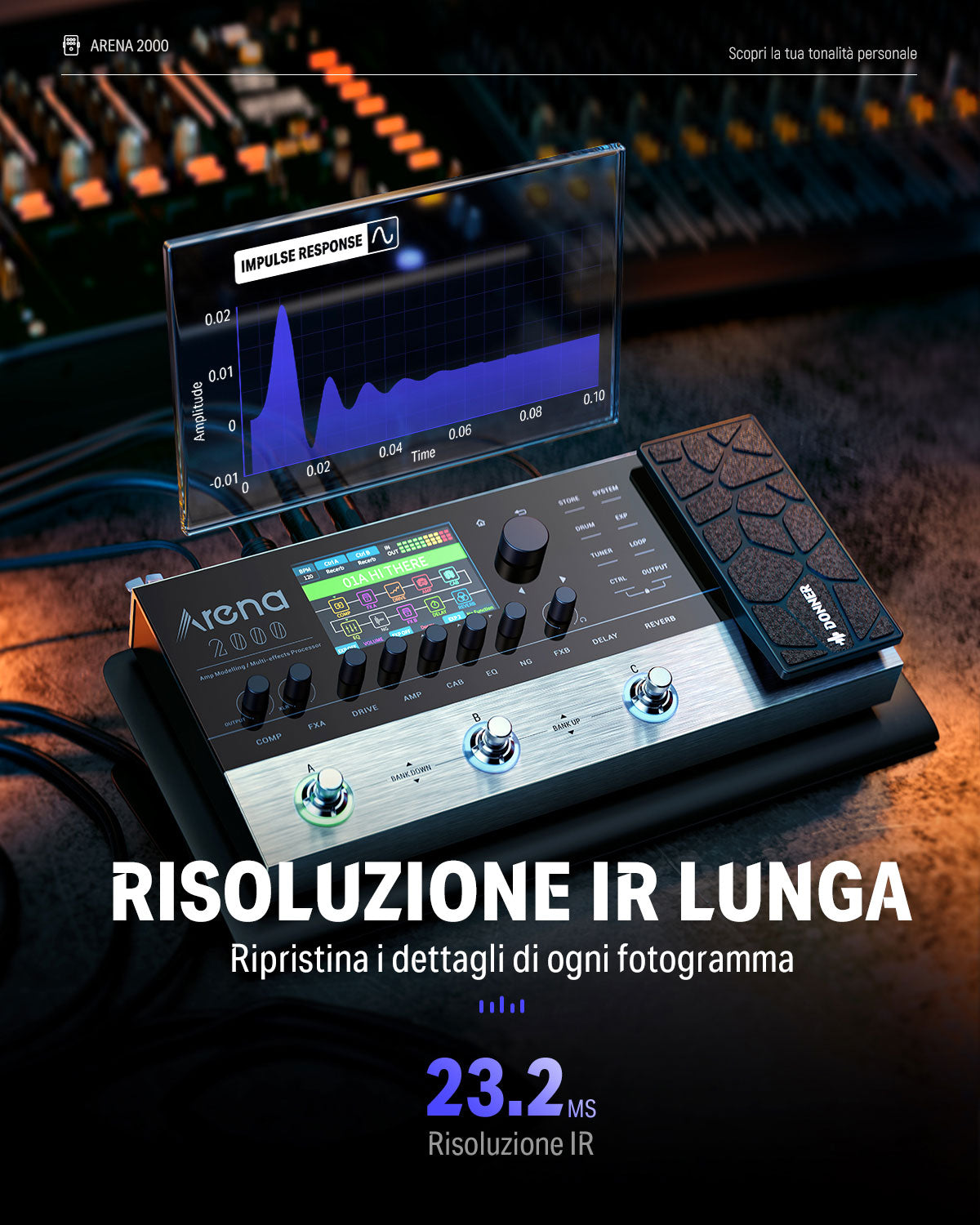 ギター donner arena 2000 Donner Arena2000: Il Pedale Multieffetti Completo per