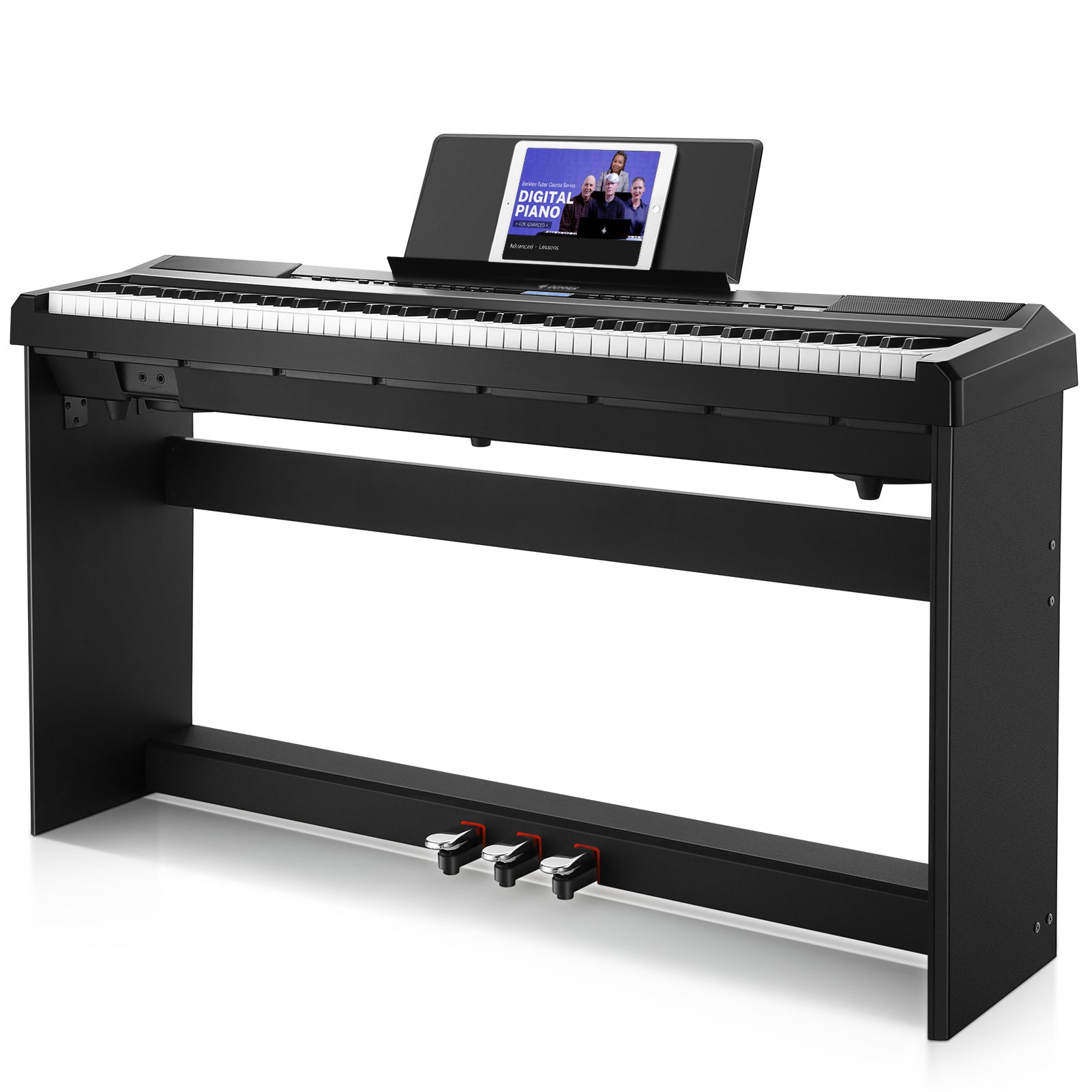 Pianoforte digitale Donner DEP-20 a 88 tasti pesati con supporto per mobili.
