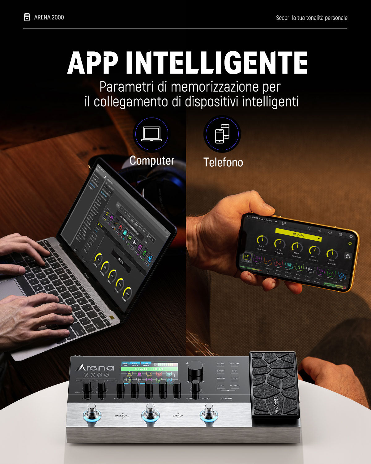 Donner Arena2000: Il Pedale Multieffetti Completo per