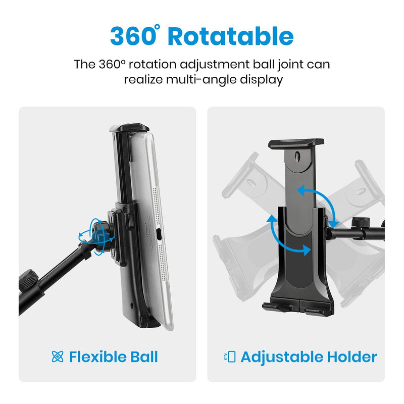 Moukey Adjustable Tablet Holder for Microphone Stands