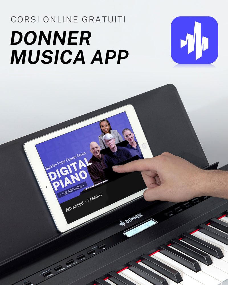 Donner DEP-20 tastiera portatile a 88 tasti pesata con pedale sustain