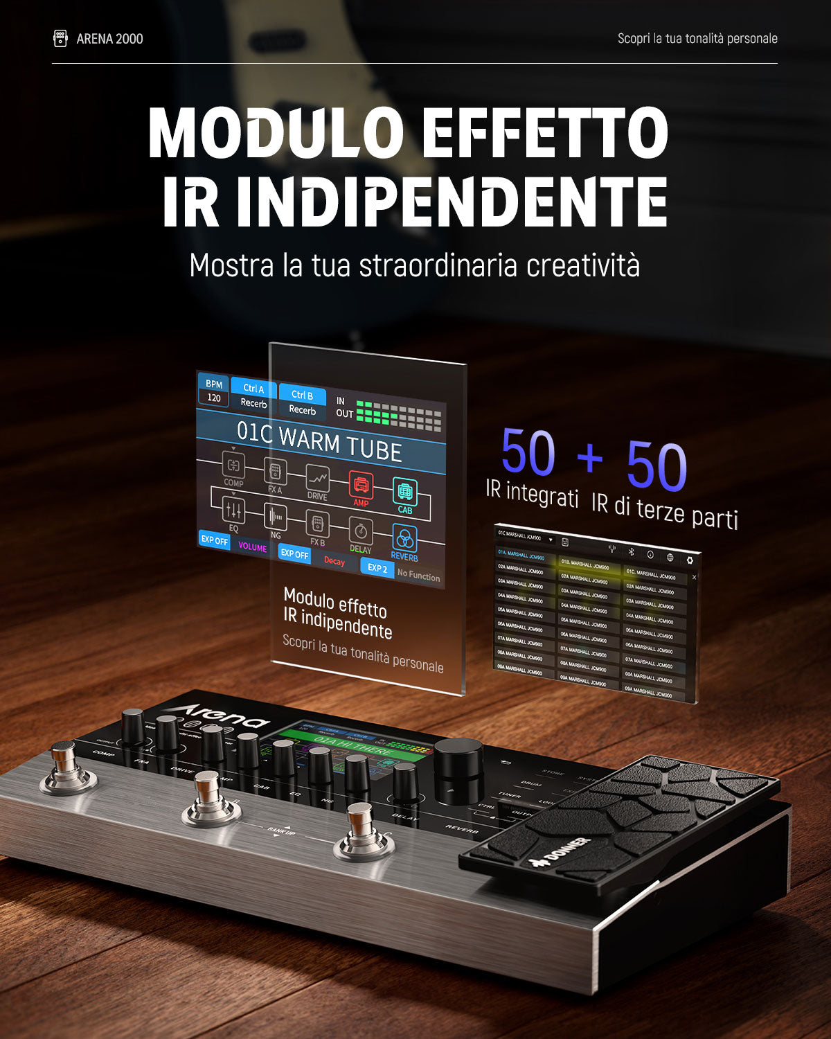 Donner Arena2000: Il Pedale Multieffetti Completo per