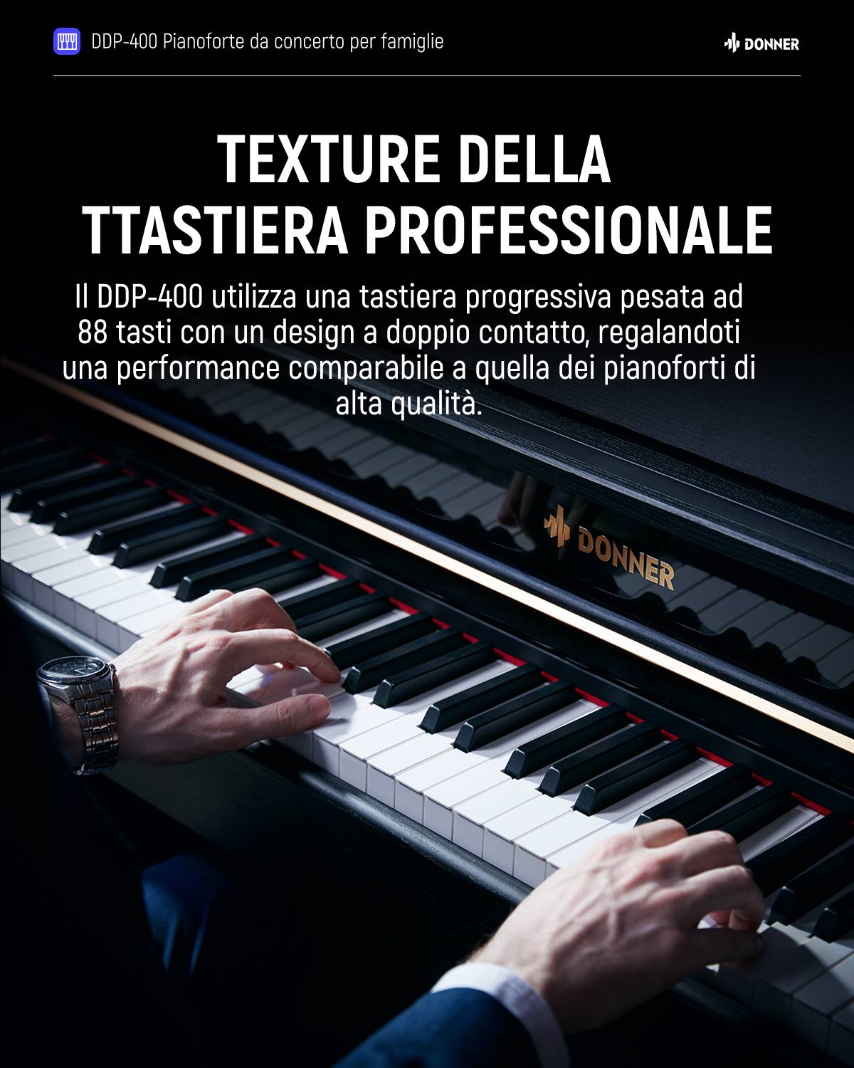 Donner DDP-400 pianoforte digitale