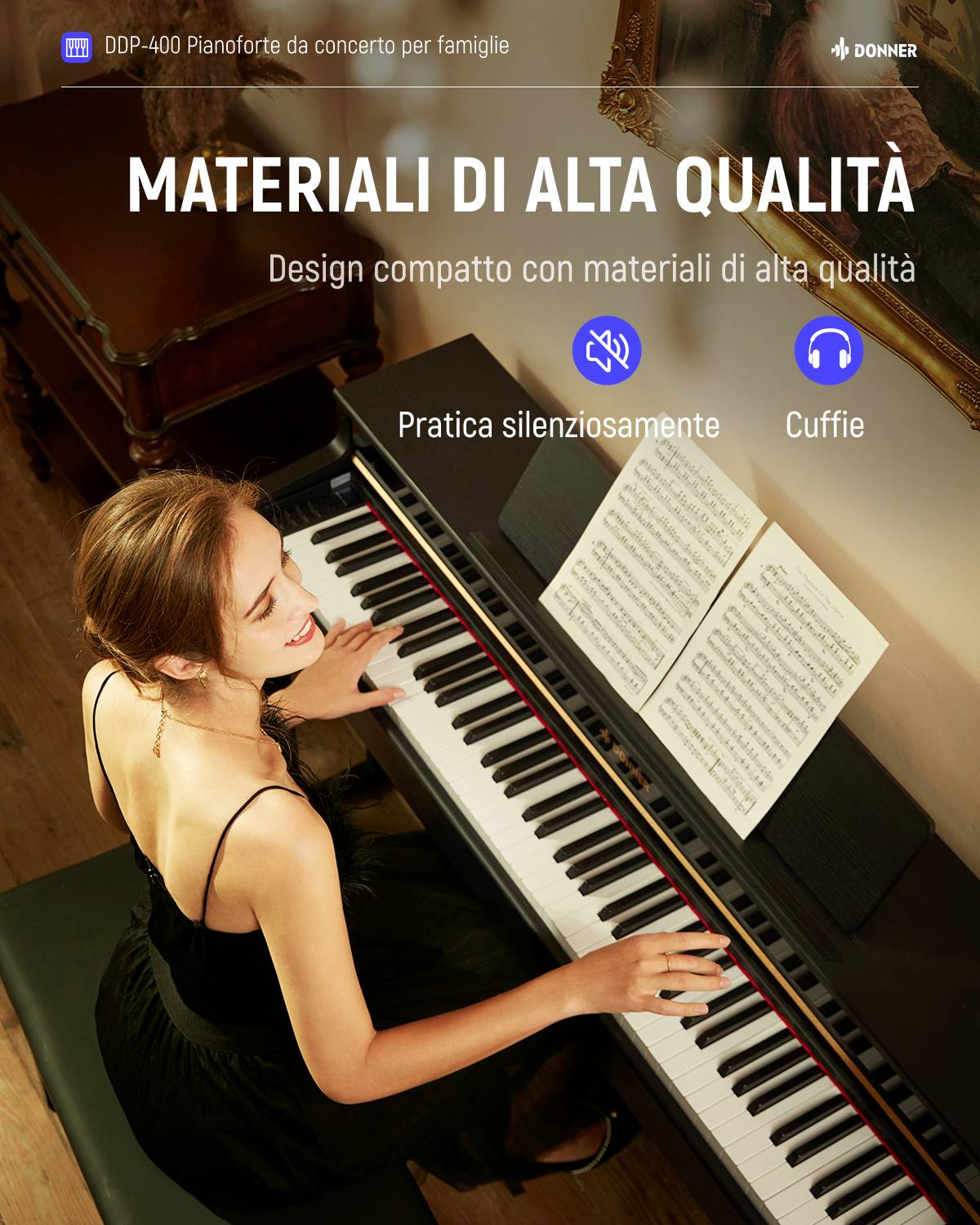 Donner DDP-400 pianoforte digitale